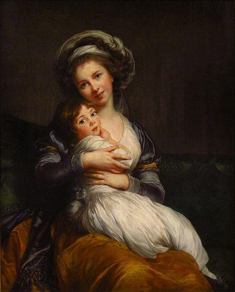 Elisabeth LouiseVigee Lebrun Madame Vigee Le Brun et sa fille China oil painting art